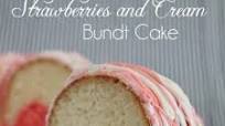 Strawberries and Cream Bundt Cake using JELL-O Strawberries and Cream Bundt Cake using JELL-O