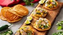 Shrimp Mango Ceviche Tostadas Shrimp Mango Ceviche Tostadas