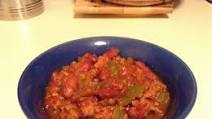 Turkey Chili, 1 cup (4 qt slow cooker recipe) Turkey Chili, 1 cup (4 qt slow cooker recipe)