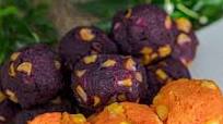 Sweet Potato Balls Recipe | Khanom Mantip (ขนมมันทิพย์) Sweet Potato Balls Recipe | Khanom Mantip (ขนมมันทิพย์)