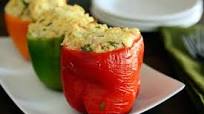 Cheesy Chicken Enchilada Stuffed Peppers Cheesy Chicken Enchilada Stuffed Peppers