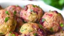 Turkey & Cranberry Meatballs with Cranberry Orange Sauce Turkey & Cranberry Meatballs with Cranberry Orange Sauce