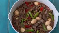 Chicken Liver And Gizzard Stew With Quail Eggs And Snap Peas Recipe Chicken Liver And Gizzard Stew With Quail Eggs And Snap Peas Recipe