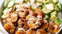 Teriyaki Shrimp Sushi Bowl Teriyaki Shrimp Sushi Bowl
