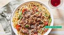 Summer Beef Bolognese with Tomatoes, Spinach & Spaghetti Summer Beef Bolognese with Tomatoes, Spinach & Spaghetti