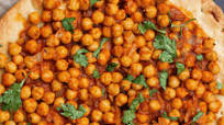 Herby Chickpea Masala Pizza Herby Chickpea Masala Pizza