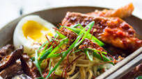 Spicy Miso Ramen with Chili Roasted Salmon and Bok Choy Spicy Miso Ramen with Chili Roasted Salmon and Bok Choy