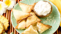 Air-Fryer Tropical Cheesecake Bites Air-Fryer Tropical Cheesecake Bites