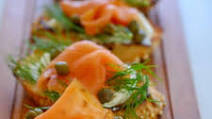 Smoked Salmon Dill and Capers Appetizer Smoked Salmon Dill and Capers Appetizer