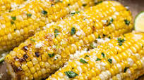 Air Fryer Corn on the Cob with Cilantro Lime Butter Sauce Air Fryer Corn on the Cob with Cilantro Lime Butter Sauce