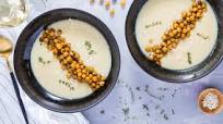 Creamy Cauliflower Potato Soup with Thyme and Lemon Pepper Chickpeas Creamy Cauliflower Potato Soup with Thyme and Lemon Pepper Chickpeas