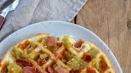 Cheddar Bacon Green Chile Waffles Cheddar Bacon Green Chile Waffles