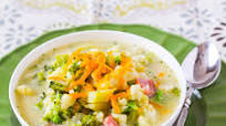 Potato, Cauliflower & Ham Soup Potato, Cauliflower & Ham Soup