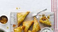 Lamb tikka samosas Lamb tikka samosas