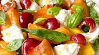 Stone fruit caprese salad Stone fruit caprese salad