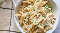 Creamy Pasta With Pancetta And Peas Recipe Creamy Pasta With Pancetta And Peas Recipe