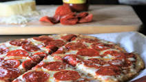 Keto Pepperoni Pizza with Fathead Crust Keto Pepperoni Pizza with Fathead Crust