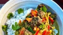 Wagyu Beef Cheek Thai Green Curry with Rice Wagyu Beef Cheek Thai Green Curry with Rice