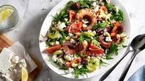 Octopus with Greek Salad Recipe Octopus with Greek Salad Recipe