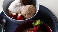 Chocolate-Strawberry Ice Cream Sundaes Chocolate-Strawberry Ice Cream Sundaes