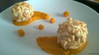 Crema di zucca con Rocher di Caprino Crema di zucca con Rocher di Caprino