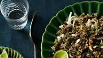 Thai-style Beef Salad over Angel-Hair Pasta Thai-style Beef Salad over Angel-Hair Pasta