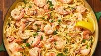 Creamy Lemon-Pepper Shrimp Spaghetti Creamy Lemon-Pepper Shrimp Spaghetti