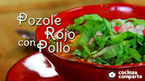 Pozole rojo de pollo Pozole rojo de pollo