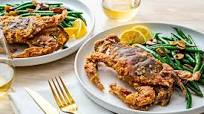 Fried Soft-Shell Crabs With Haricots Verts Amandine Fried Soft-Shell Crabs With Haricots Verts Amandine