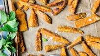 Moroccan Sweet Potato Fries with Cucumber Raita Moroccan Sweet Potato Fries with Cucumber Raita