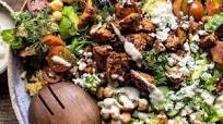 Greek Chicken Chopped Salad with Lemon Tahini Vinaigrette. Greek Chicken Chopped Salad with Lemon Tahini Vinaigrette.