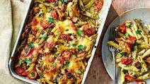 Pesto salmon pasta bake Pesto salmon pasta bake