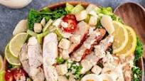 Healthy Lemon Kale Caesar Salad With Chicken Healthy Lemon Kale Caesar Salad With Chicken