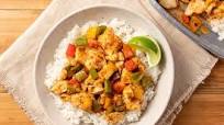 Chicken Tikka Rice Bowl with lime and peppers Chicken Tikka Rice Bowl with lime and peppers