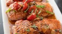 Salmon & Melting Cherry Tomatoes Salmon & Melting Cherry Tomatoes