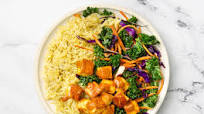 Paneer Tikka Masala with Jasmine Rice + Rainbow Veggies Paneer Tikka Masala with Jasmine Rice + Rainbow Veggies