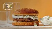 Lentil Burgers With Tzatziki Sauce Lentil Burgers With Tzatziki Sauce