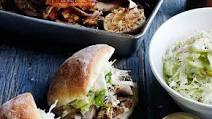 Roast pork rolls with apple slaw Roast pork rolls with apple slaw