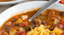 Slow Cooker Chorizo, Potato, and Two-Bean Chili Slow Cooker Chorizo, Potato, and Two-Bean Chili