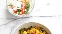 Chickpea Cauliflower Rice Biryani with Tomato Raita Chickpea Cauliflower Rice Biryani with Tomato Raita