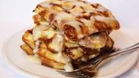 Cinnamon Roll Waffles Cinnamon Roll Waffles