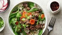 Thai Ground Beef Laab Bowl Thai Ground Beef Laab Bowl