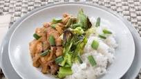 Adobo-Style Chicken with Roasted Bok Choy & Jasmine Rice Adobo-Style Chicken with Roasted Bok Choy & Jasmine Rice