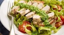 Pork with Pesto and Pasta Pork with Pesto and Pasta