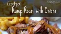 Crockpot Rump Roast with Onions Crockpot Rump Roast with Onions