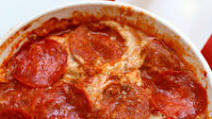 Open Faced Pizza Sandwich Open Faced Pizza Sandwich