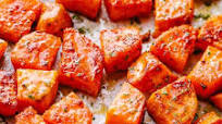 GARLIC HONEY ROASTED SWEET POTATOES GARLIC HONEY ROASTED SWEET POTATOES