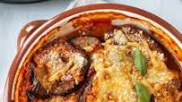 Cheesy eggplant bake