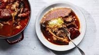 Khoresh-e bademjoon (Persian eggplant and tomato stew) Khoresh-e bademjoon (Persian eggplant and tomato stew)