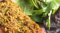 Pistachio-Crusted Salmon Pistachio-Crusted Salmon